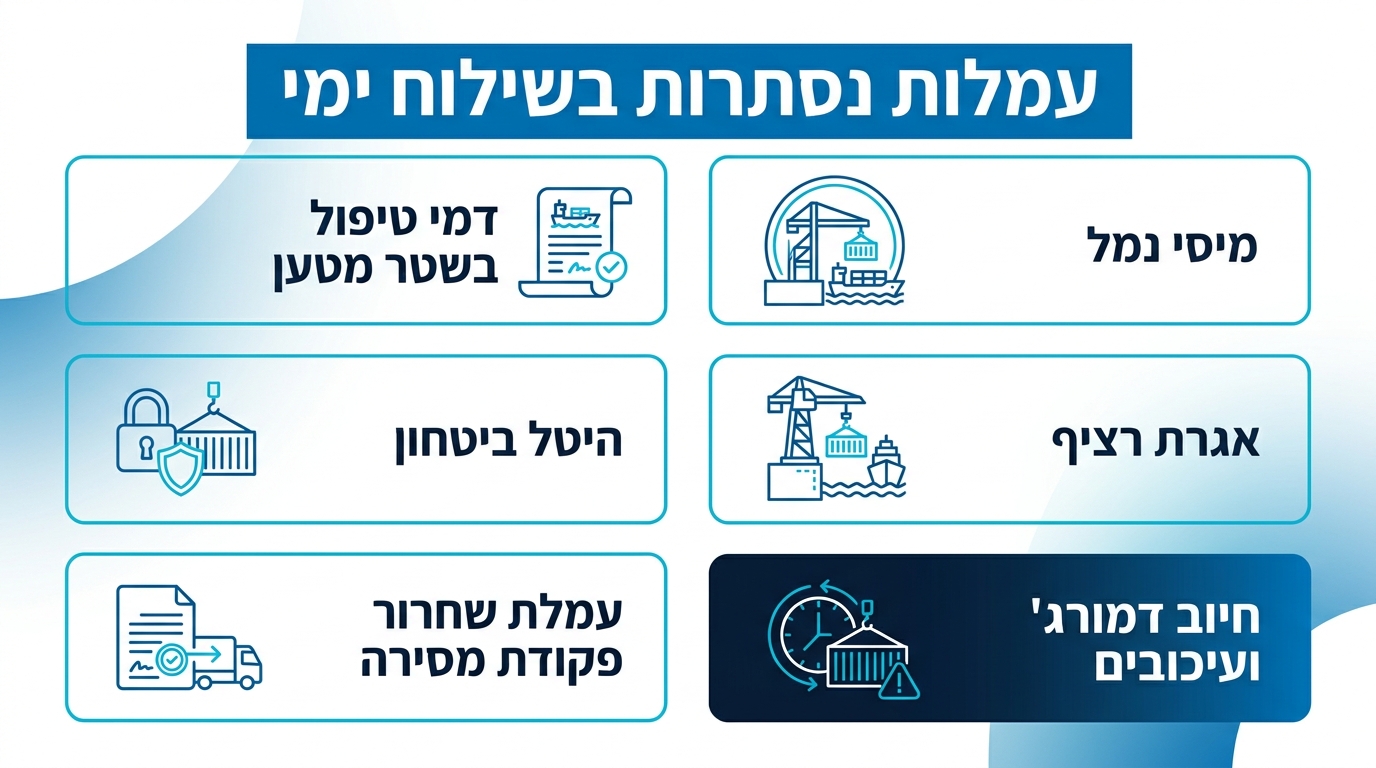 עלויות נסתרות ודמי השהיה בשילוח ימי