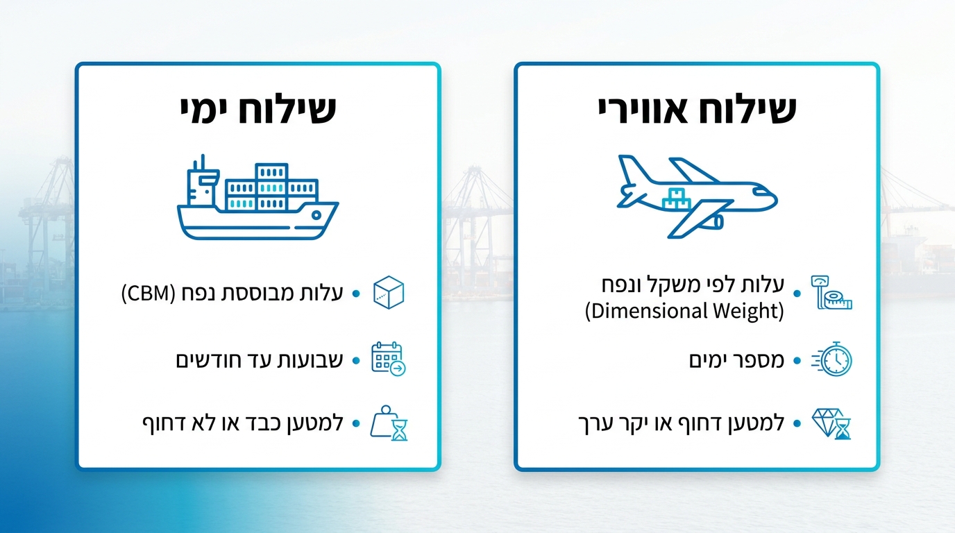 מדריך שילוח בינלאומי מחירים וכל מה שצריך לדעת על עלויות שילוח ימי ואווירי