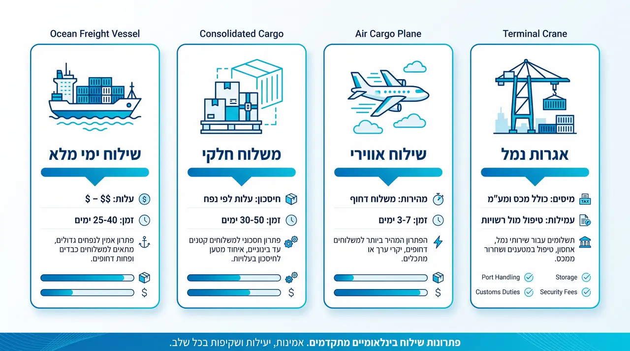 שליחת מכולה רילוקיישן למעבר בטוח