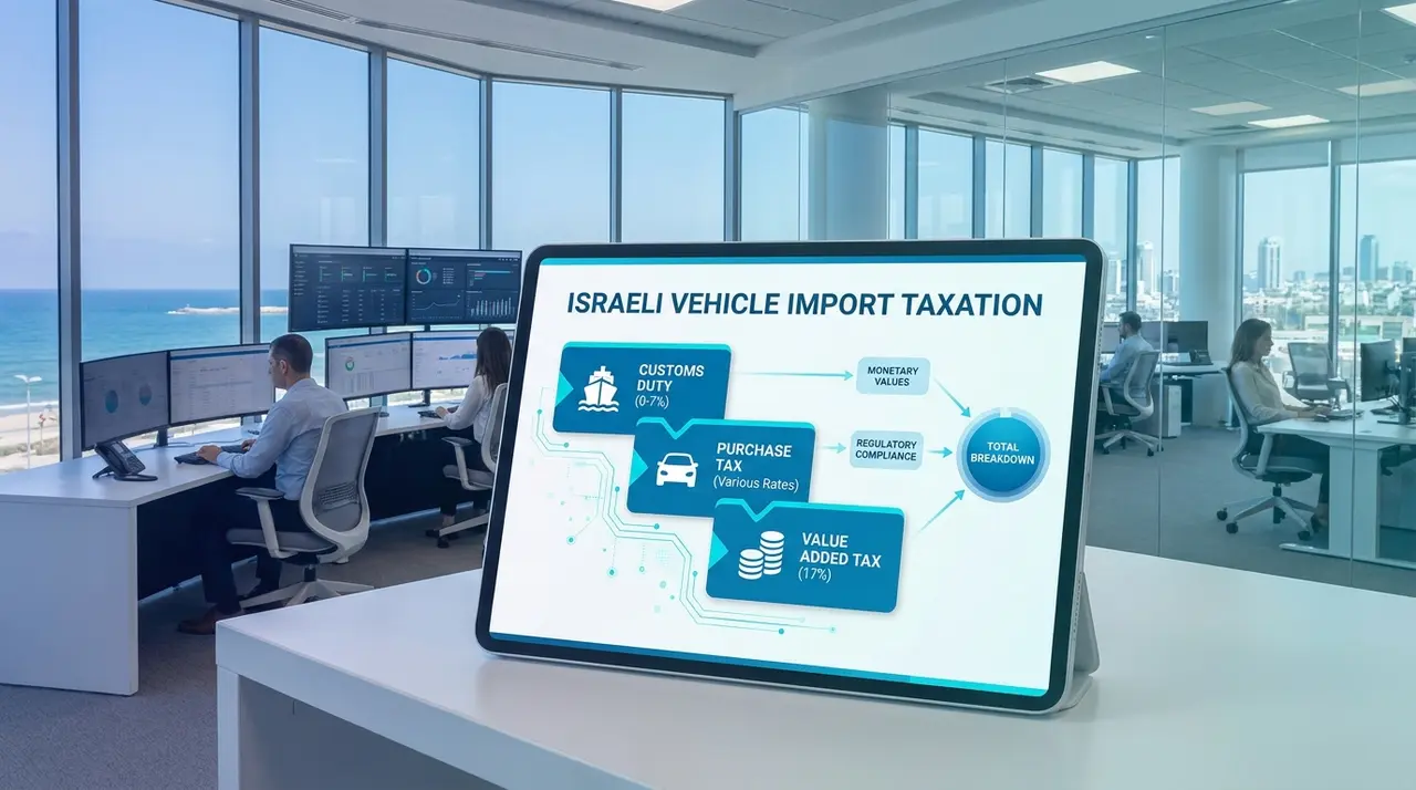 מרכיבי המיסוי החלים על יבוא אופנועים לישראל, מכס, מס קנייה ומע